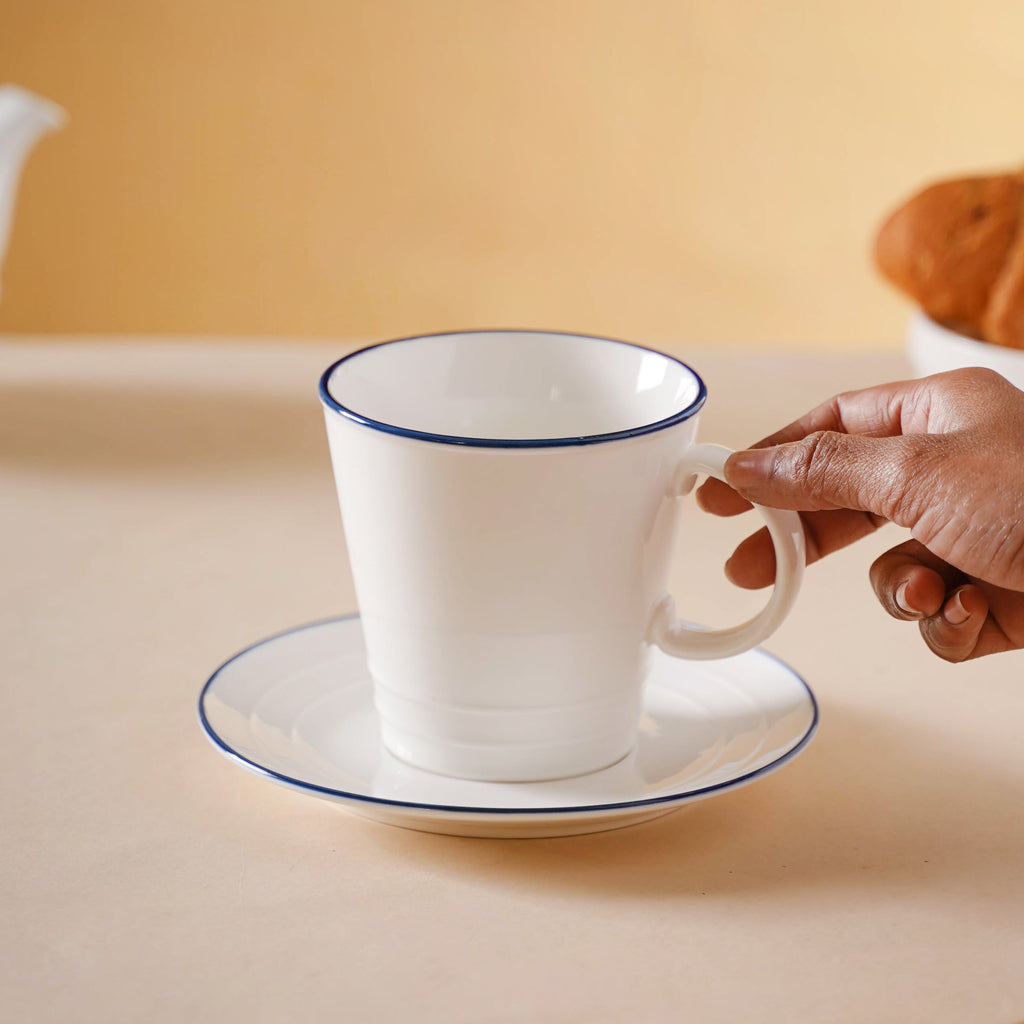 White Mug-Plate Set Nestasia