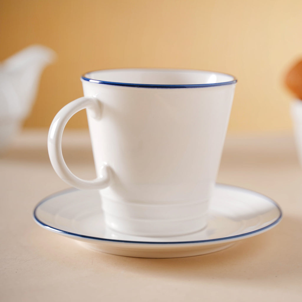 White Mug-Plate Set Nestasia