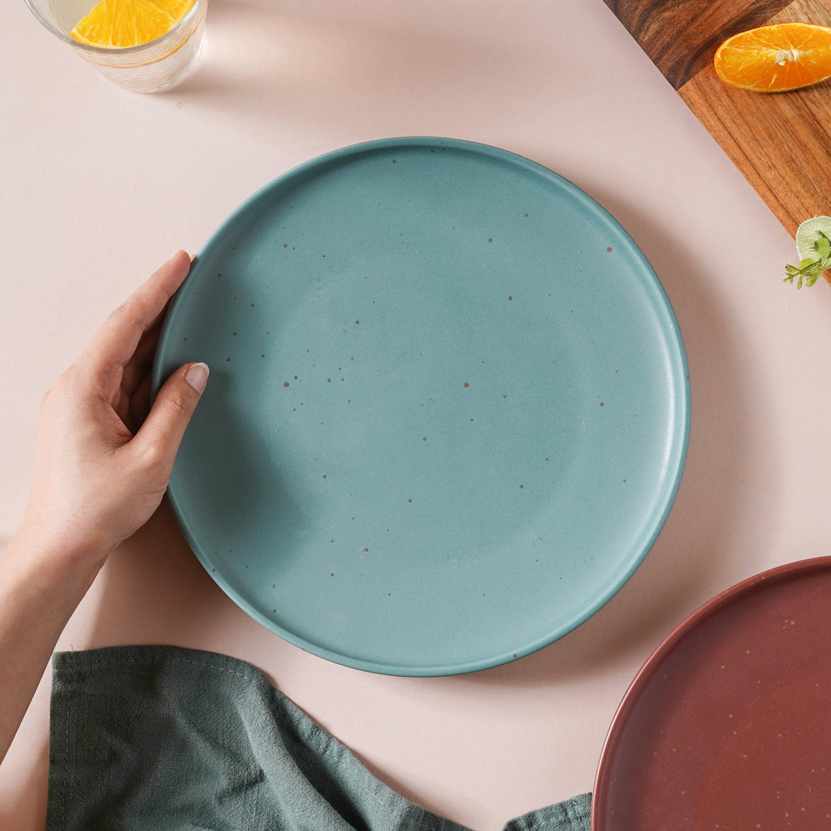 Breathtaking Turquoise Dinner Plate 10 Inch Nestasia