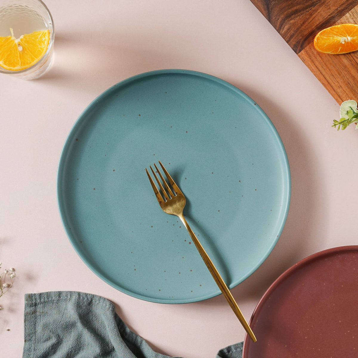 Breathtaking Turquoise Dinner Plate 10 Inch Nestasia