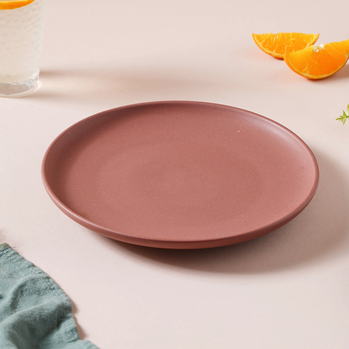 Mystic Maroon Snack Plate 8 Inch Nestasia