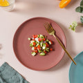Mystic Maroon Snack Plate 8 Inch Nestasia