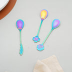 Quirky Steel Spoon Set of 3 Nestasia