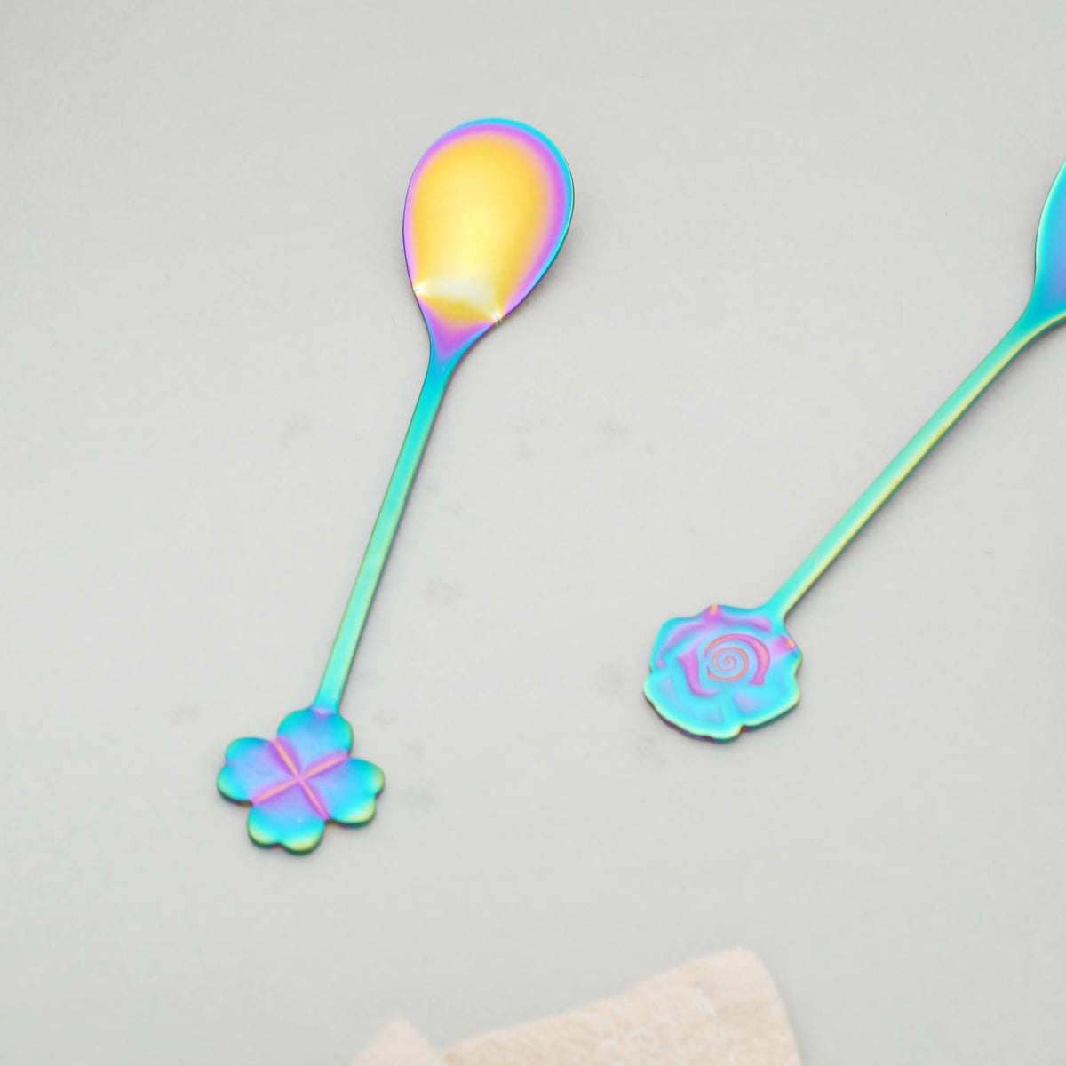 Quirky Steel Spoon Set of 3