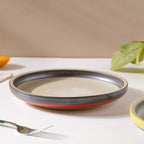 Soboku Red Snack Plate 8 Inch Nestasia