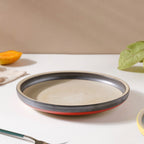 Soboku Red Snack Plate 8 Inch Nestasia