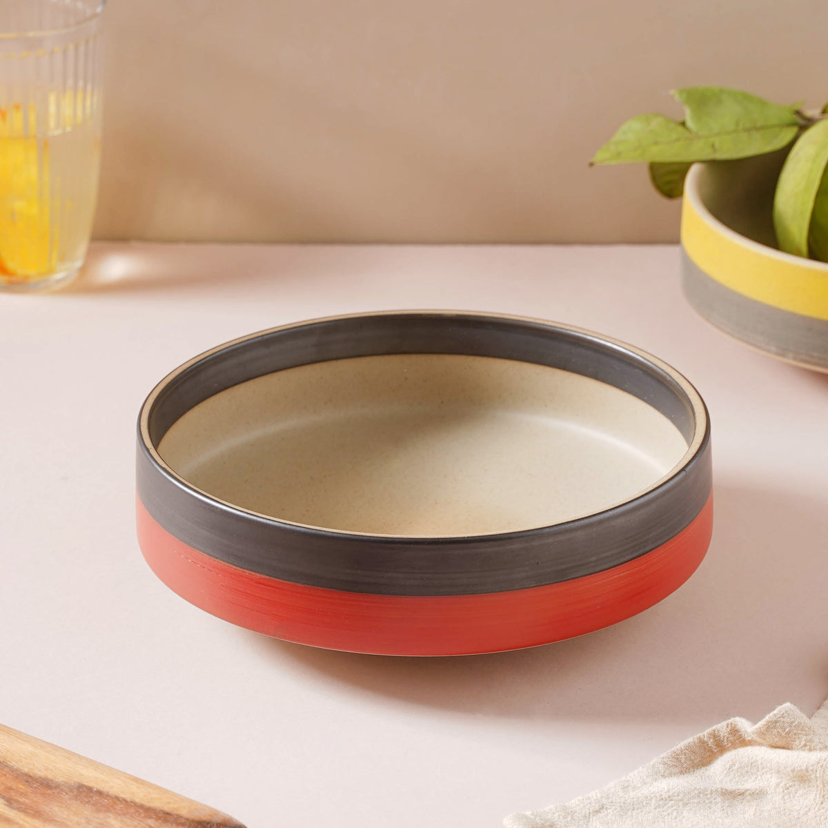 Soboku Serving Bowl Red 8 Inch 1.1 L Nestasia