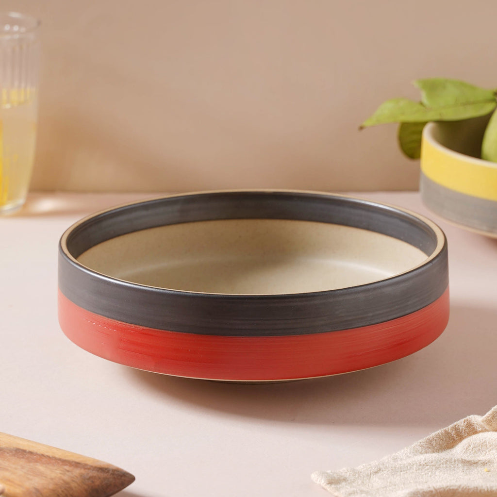 Soboku Serving Bowl Red 8 Inch 1.1 L Nestasia