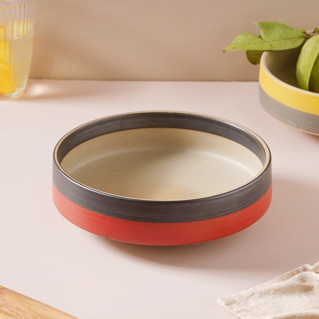 Soboku Serving Bowl Red 8 Inch 1.1 L Nestasia