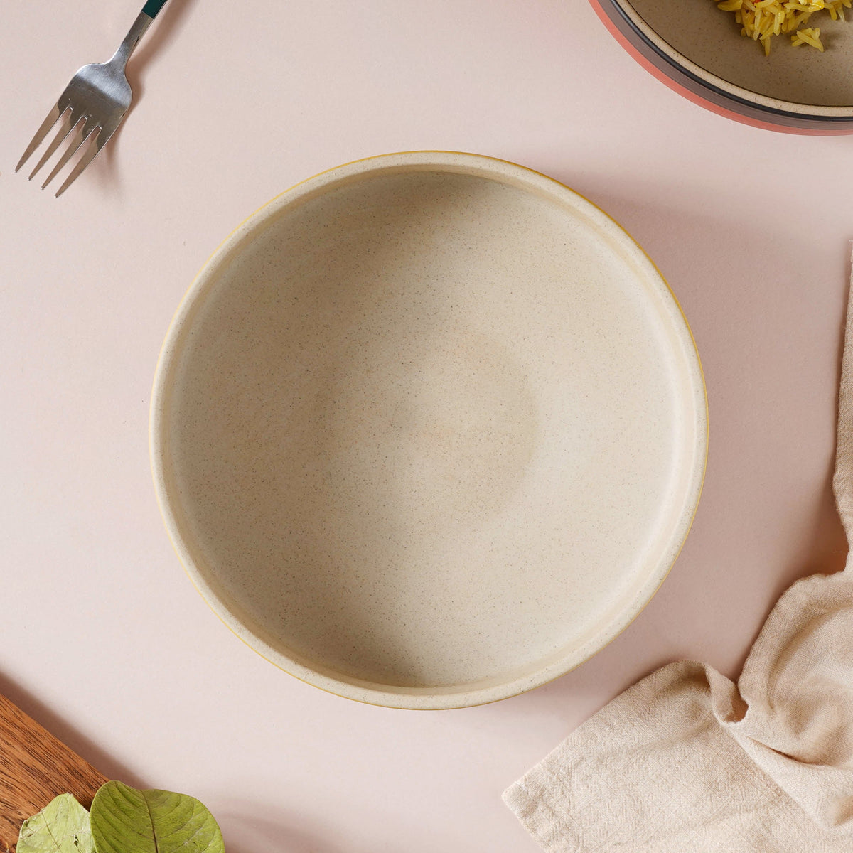 Soboku Serving Bowl Yellow 8 Inch 1.1 L Nestasia