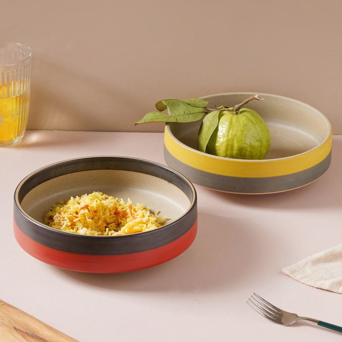 Soboku Serving Bowl Yellow 8 Inch 1.1 L Nestasia