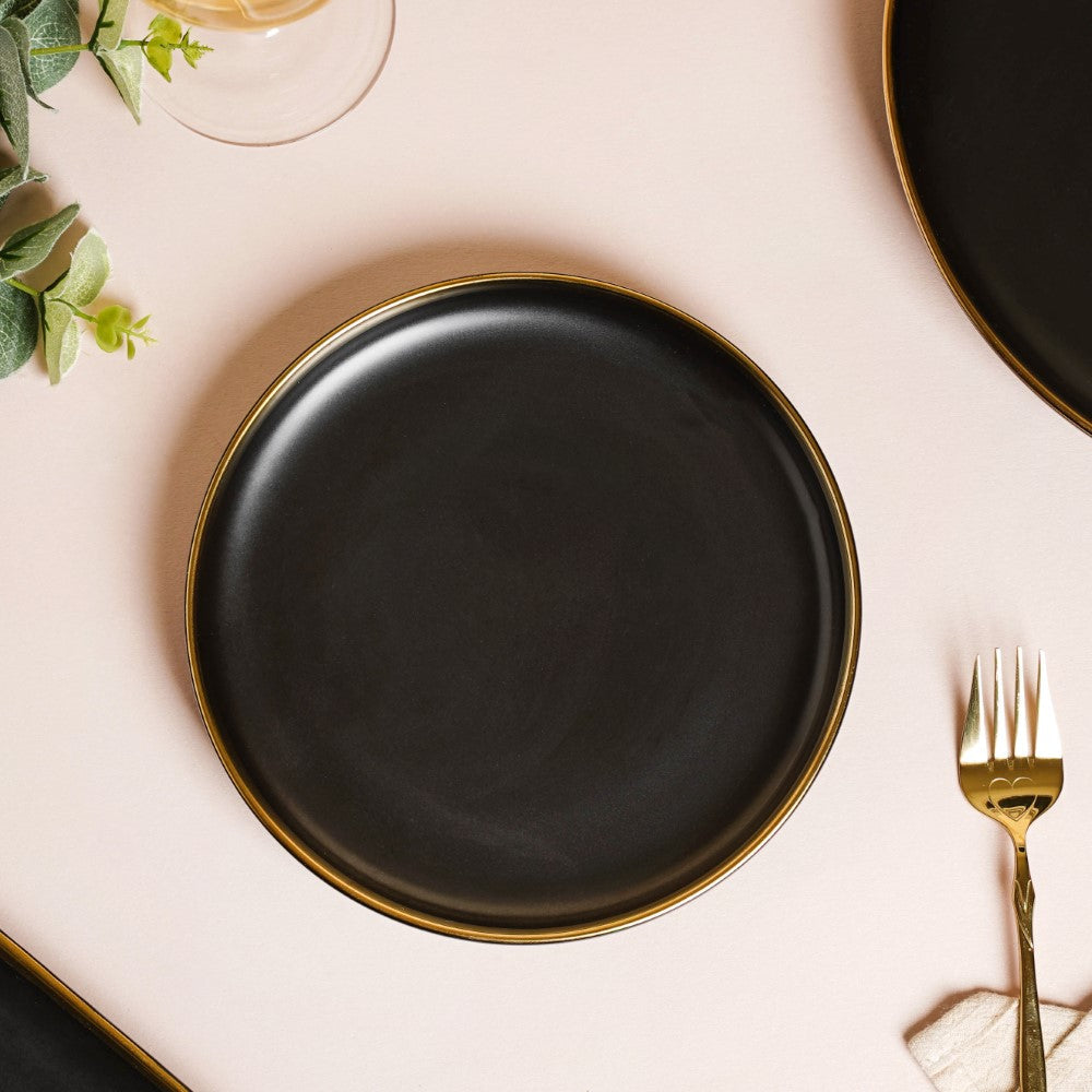 VERA Black 27 Piece Dinner Set For 6 Nestasia