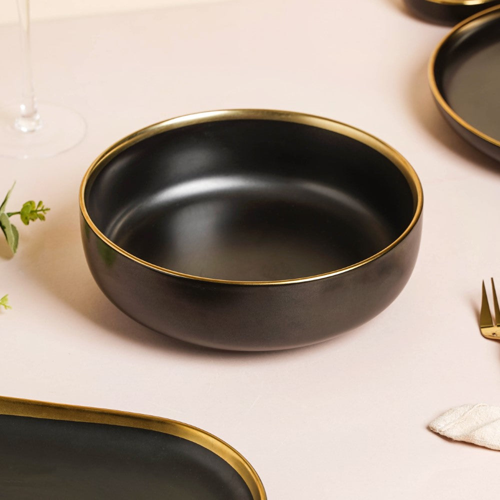 VERA Black 27 Piece Dinner Set For 6 Nestasia