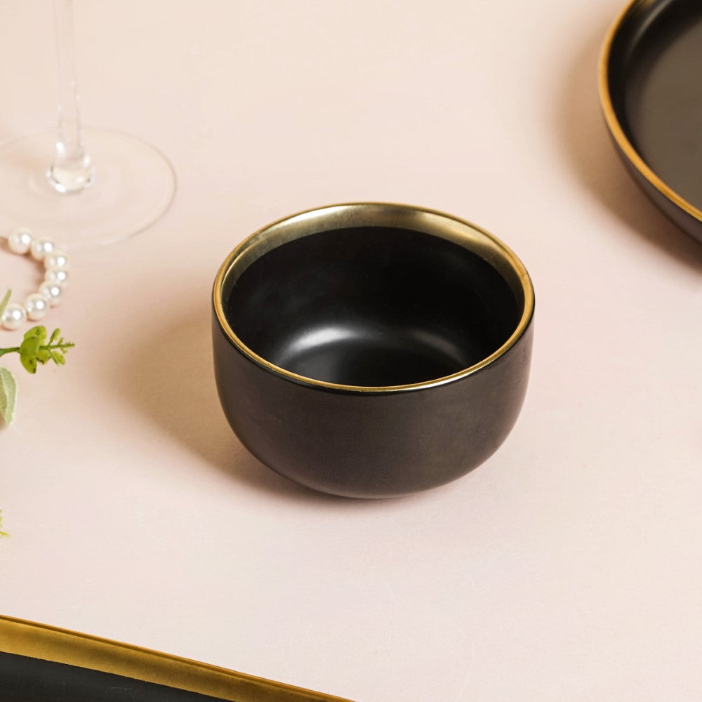 VERA Black 27 Piece Dinner Set For 6 Nestasia