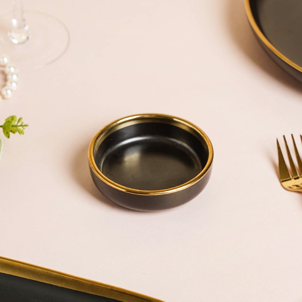 VERA Black 27 Piece Dinner Set For 6 Nestasia