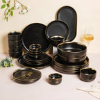 VERA Black 27 Piece Dinner Set For 6 Nestasia