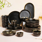 VERA Black 27 Piece Dinner Set For 6 Nestasia