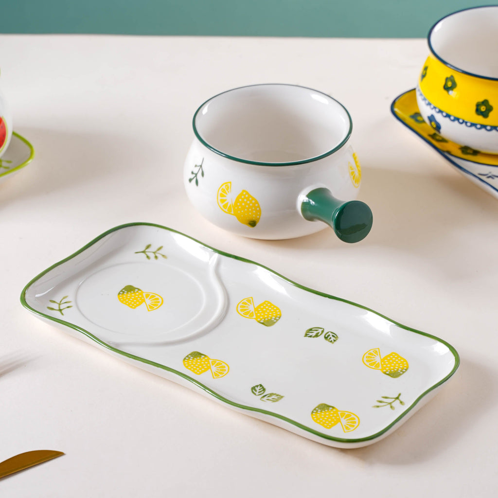 Printed Pot and Plate Set Nestasia