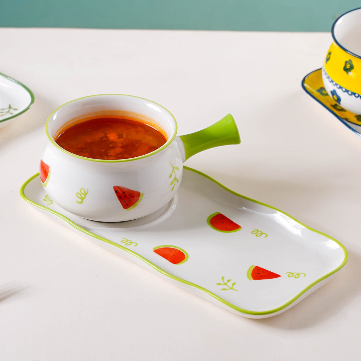 Printed Pot and Plate Set Nestasia