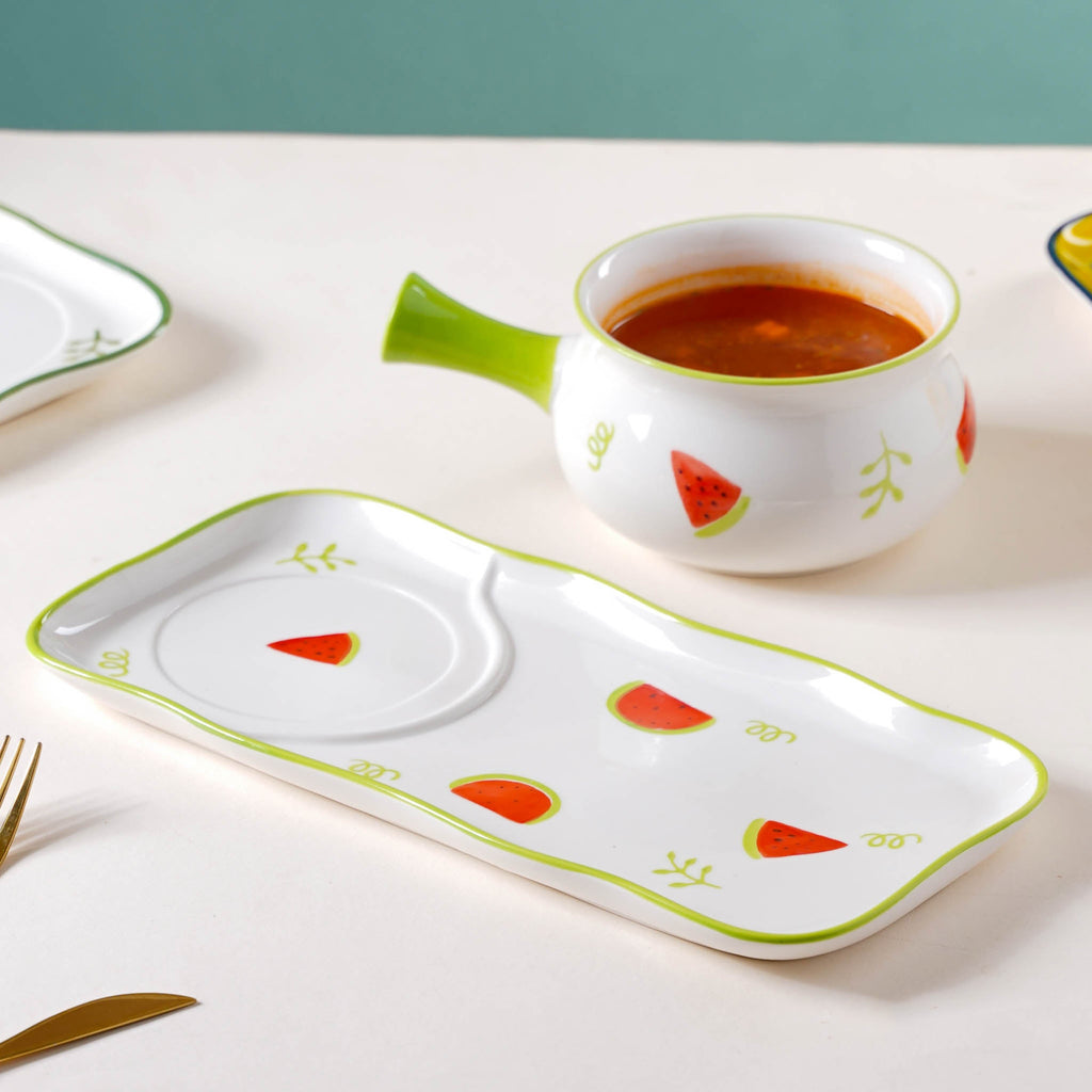 Printed Pot and Plate Set Nestasia