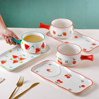 Fruit Print Pot and Plate Set Nestasia