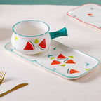 Fruit Print Pot and Plate Set Nestasia