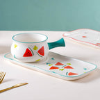 Fruit Print Pot and Plate Set Nestasia