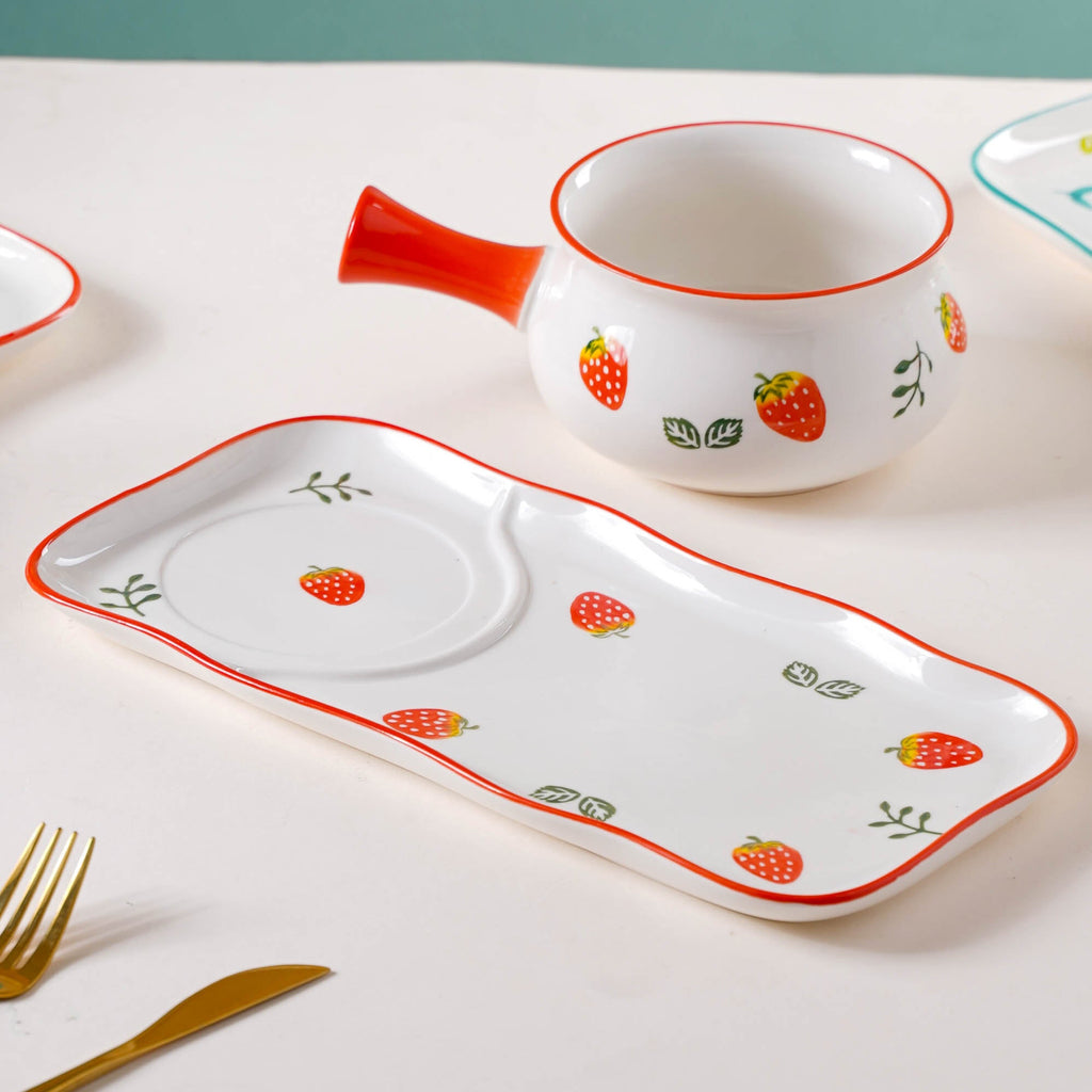 Fruit Print Pot and Plate Set Nestasia