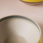 Soboku Grey And Yellow Small Serving Bowl 6.5 Inch 1 L Nestasia