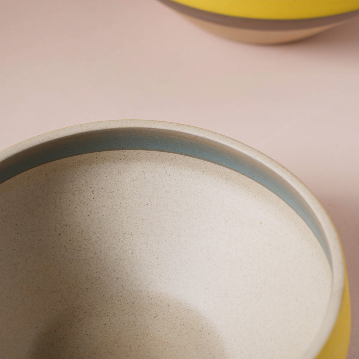 Soboku Grey And Yellow Small Serving Bowl 6.5 Inch 1 L Nestasia