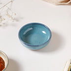 Glazed Ceramic Blue Dip Bowl 50 ml Nestasia