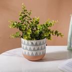 Chevron Pottery Vase Nestasia