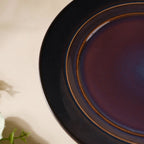 Glazed Ceramic Brown Snack Plate 8.5 Inch Nestasia