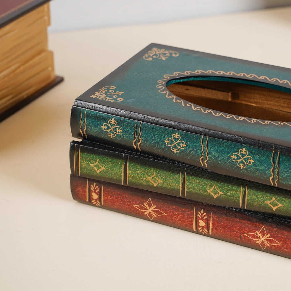 Stacked Books Tissue Box Nestasia