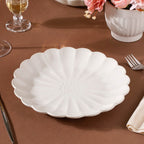 Ocean Ceramic Dinner Plate White 10 Inch Nestasia