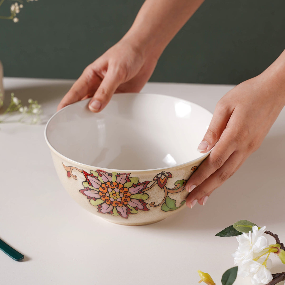 Ikebana Serving Bowl 7.5 Inch 1.8 L Nestasia