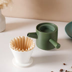Pour Over Coffee Pot Set Green 400 ml Nestasia