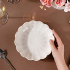 Ocean Ceramic Salad Plate White 7 Inch Nestasia