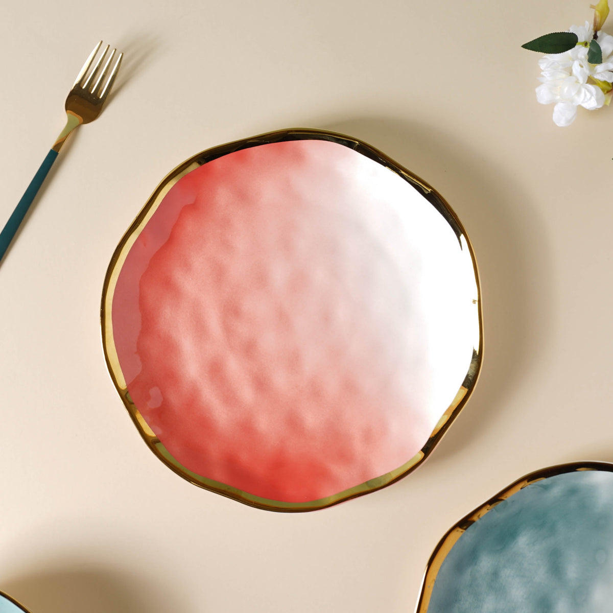 Pink Ombre 21 Piece Dinner Set For 6 Nestasia