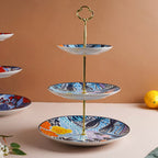 Spring Printed 3-Tier Dessert Display Stand Nestasia