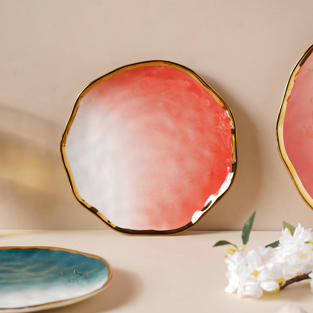 Pink Ombre 21 Piece Dinner Set For 6 Nestasia