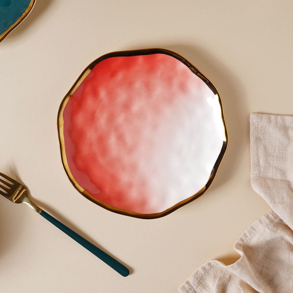 Pink Ombre 21 Piece Dinner Set For 6 Nestasia