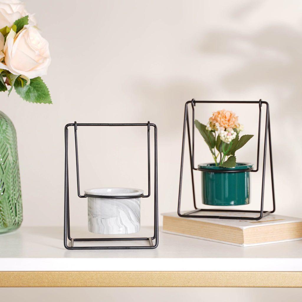 Single Swing Ceramic Flowering Pot Nestasia