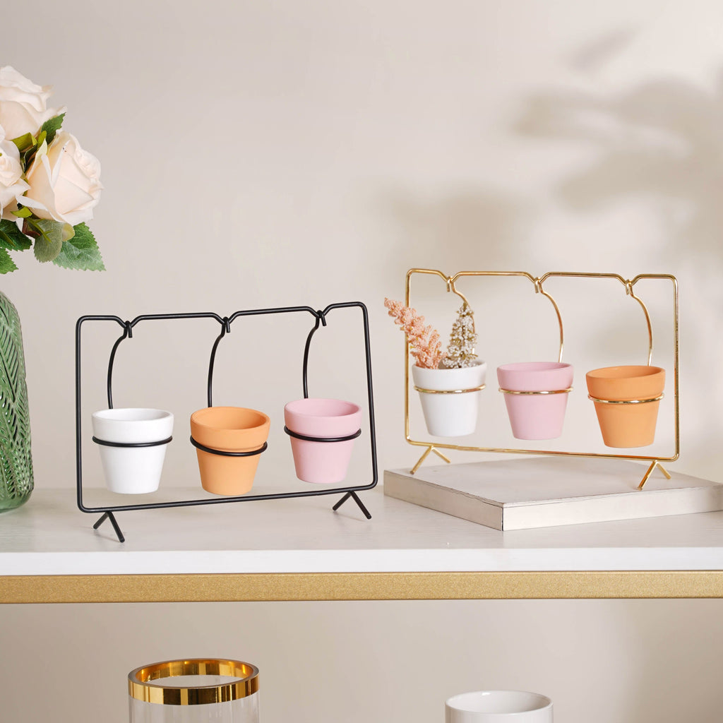 Rectangular Metal Stand Planter Nestasia