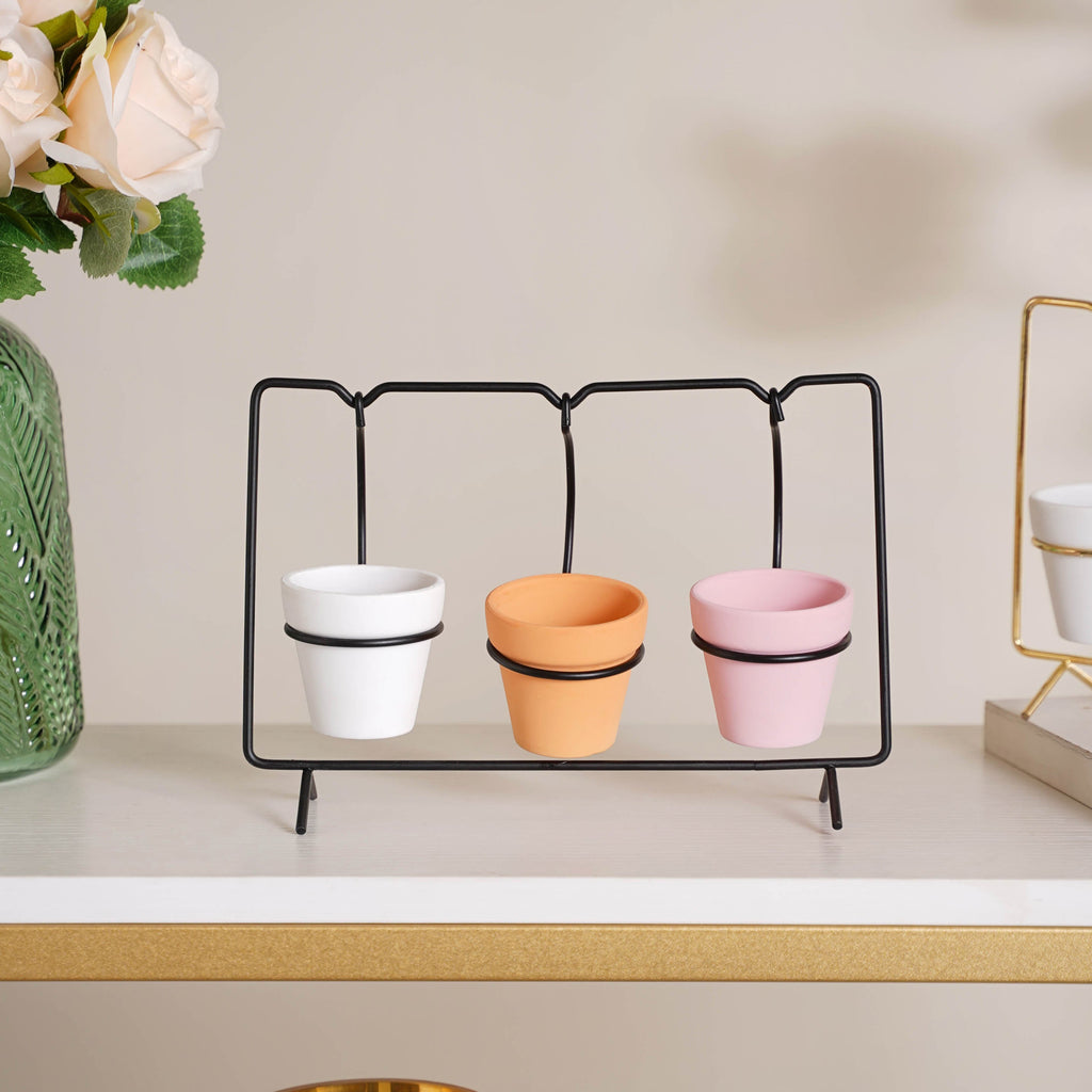 Rectangular Metal Stand Planter Nestasia