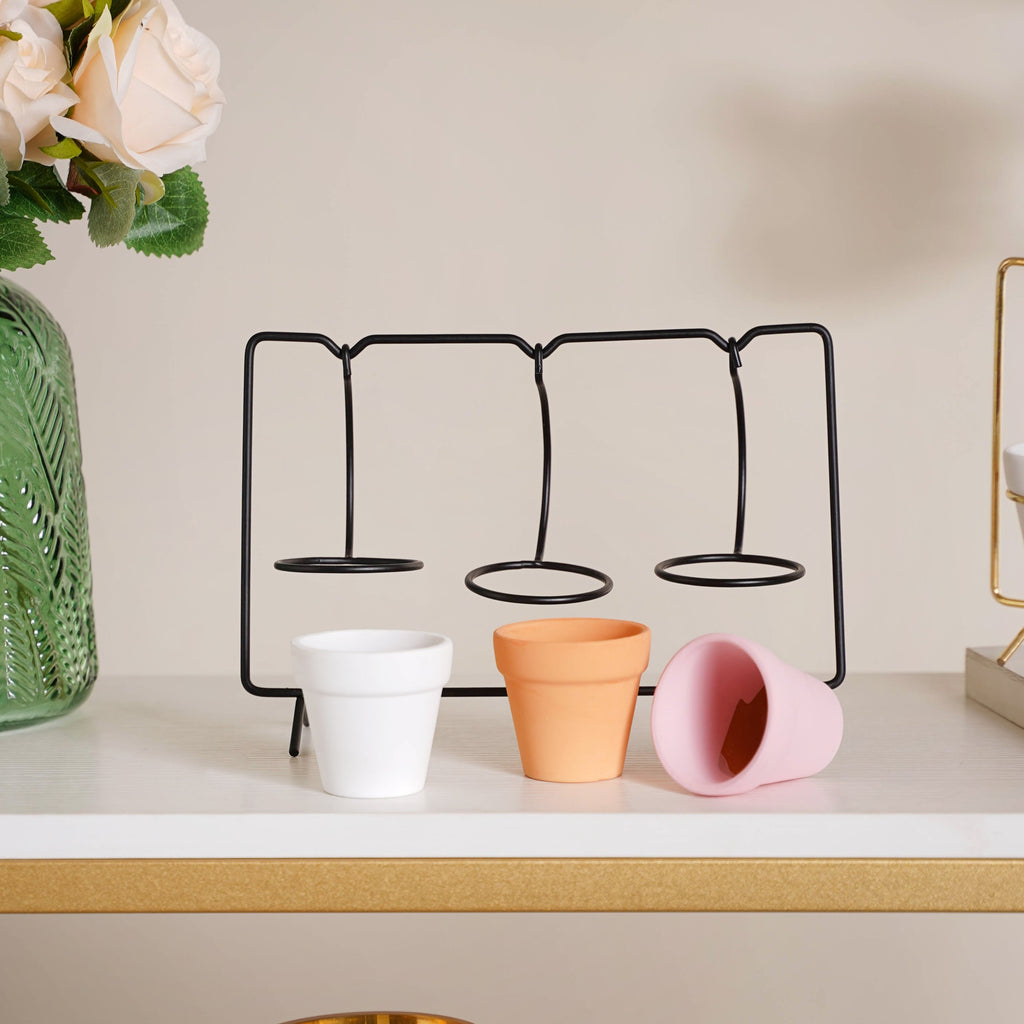 Rectangular Metal Stand Planter Nestasia