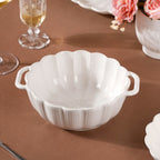 Ocean Serving Bowl with Handle White 600ml Nestasia