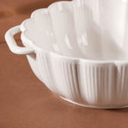 Ocean Serving Bowl with Handle White 600ml Nestasia