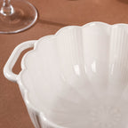 Ocean Serving Bowl with Handle White 600ml Nestasia
