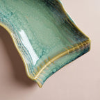 Forest Green Gloss Section Plate 12 Inch Nestasia